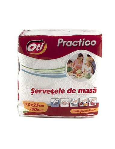 Set 100 servetele de masa, 25x25 cm