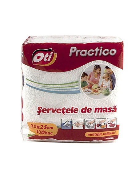 Set 100 servetele de masa, 25x25 cm