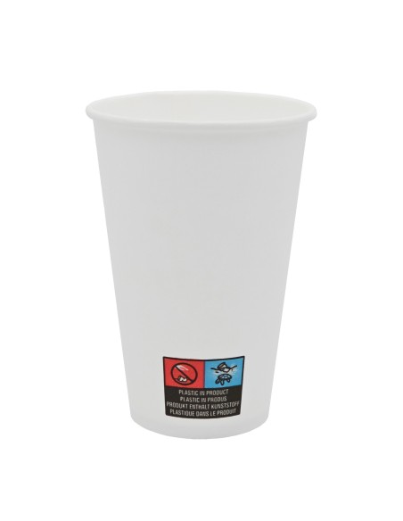 Set 50 pahare 12 oz, albe