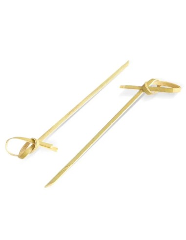 Set 50 betisoare aperitiv, cocktail, din bambus, cu nod, 9 CM